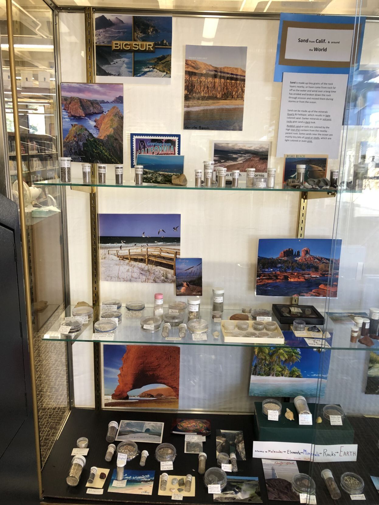 Lompoc Library sand display